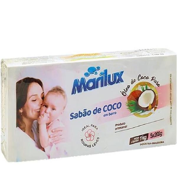 SABAO EM BARRA MARILUX DE COCO 5X200G