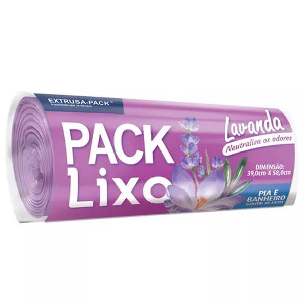 SACO P LIXO PACK LIXO 34X38 LAVANDA 40UN