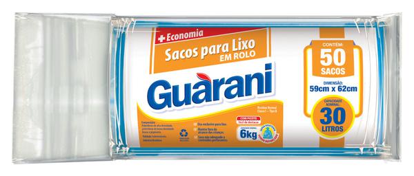 SACO PAR LIXO GUARANI 30L ROLO