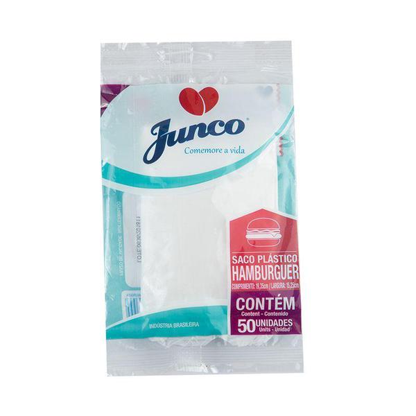 SACOS PLASTICO HAMBURGUER 20X15CM JUNCO
