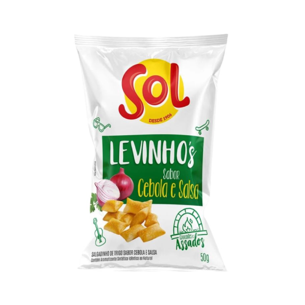 SALGADINHO LEVINHOS CEBOLA E SALSA 50G