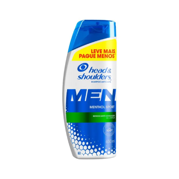 SHAMP HES MEN LV+PG MENTHOL SPORT 650ML