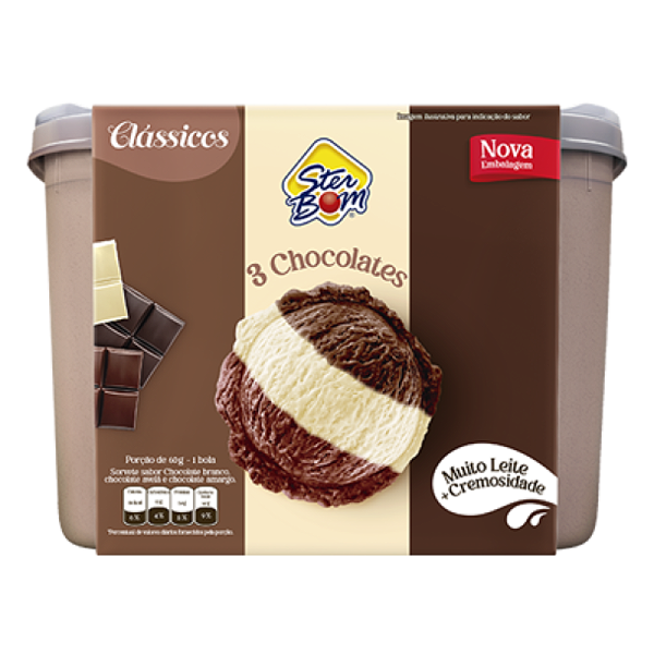 SORVETE CHOCOLATE STER BOM 2L