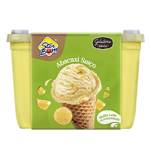 SORVETE GELATERIA ABACAXI SUICO STER BOM 1,5L