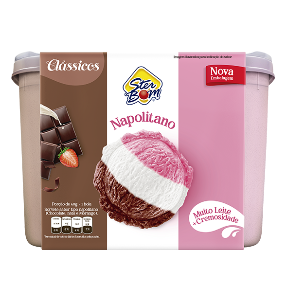 SORVETE NAPOLITANO ESPECIAL STER BOM 2L