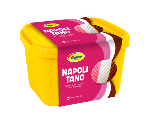 SORVETE NAPOLITANO GELICE 2L