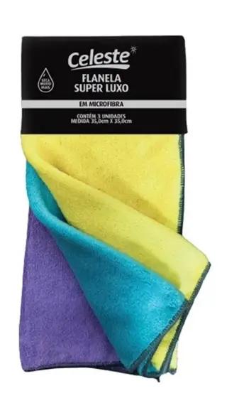 SUPER FLANELA MICROFIBRA CELESTE 3UN