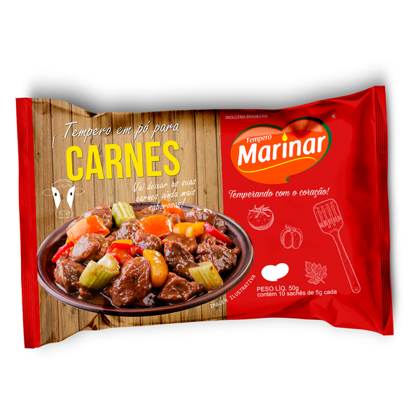 TEMPERO EM PO MARINAR SABOR CARNES 50G