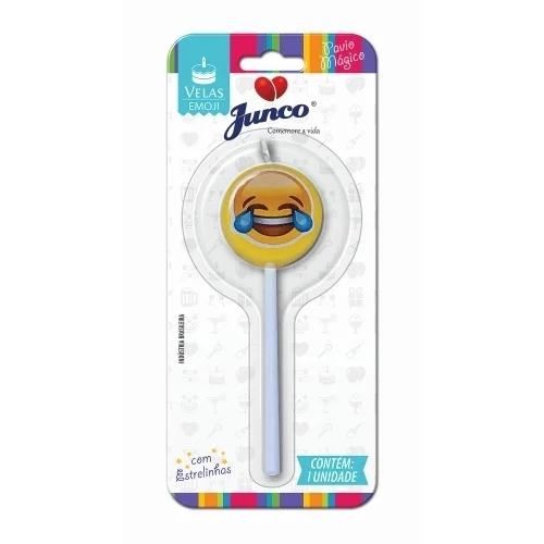 VELA ANIVERSARIO EMOJI ENGRADADINHO JUNC