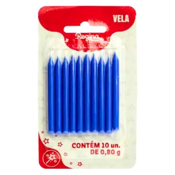 VELA PALITO AZUL REGINA 10 UN