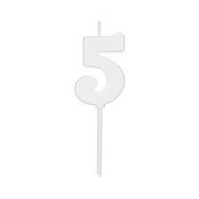 VELA PICK COLORS BRANCA NUMERO 5 01 UN