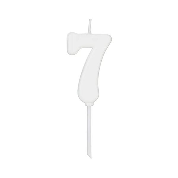 VELA PICK COLORS BRANCA NUMERO 7 01 UN
