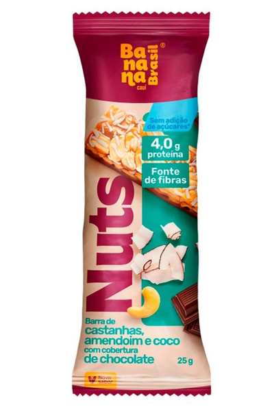 BARRA NUTS 25G CASTANHAAMENCOCO