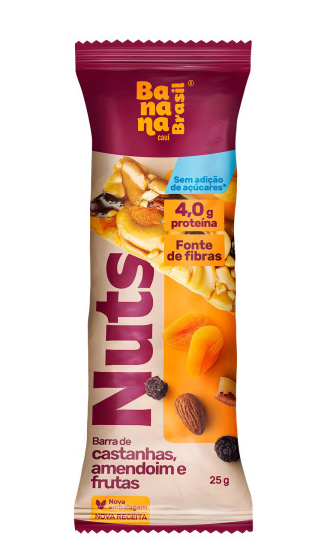 BARRA NUTS 25G CASTANHAAMENFRUTAS