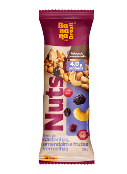 BARRA NUTS 25G CASTANHA/AMEN/FRUTAS VERM