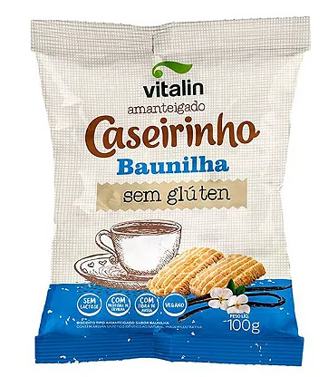 BISC CASEIRINHO 100G BAUNILHA SEM GLUTEN