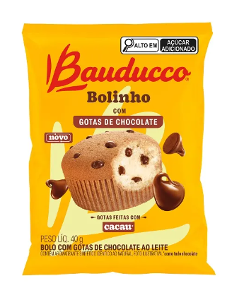 BOLINHO BAUDUCCO 40G GOTAS DE CHOCOLATE