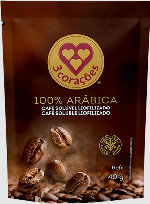 CAFE SOLUVEL 3 CORAOES 40G 100 ARABICA LIOFILIZA