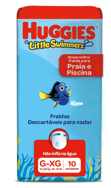 FRALDA HUGGIES GXG C10 PRAIA PISCINA