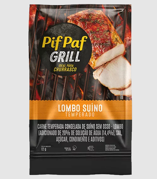 LOMBO SUINO PIF PAF KG TEMPERADO GRILL kg