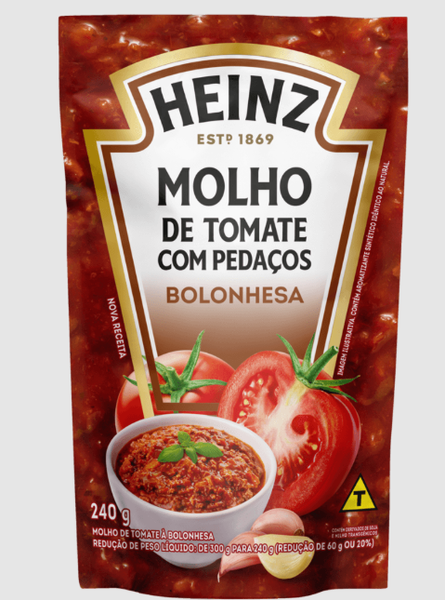 MOLHO TOMATE HEINZ 240G BOLONHESA