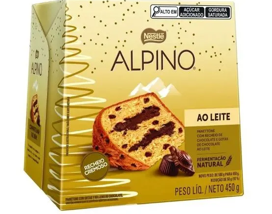 PANETTONE ALPINO 450G AO LEITE