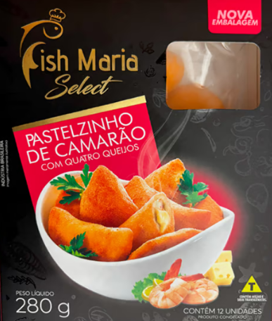 PASTEL FISH MARIA 280G CAMARO COM QUATRO QUEIJOS