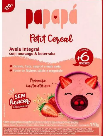 PETIT CEREAL PAPAPA 170G MORANGO BETERRABA