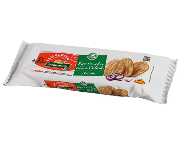 RICE CRACKER NATURAL LIFE 84G CREME CEBOLA