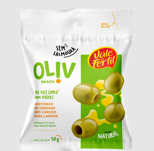 SNACK AZEITONA VALE FERTIL 50G NATURAL