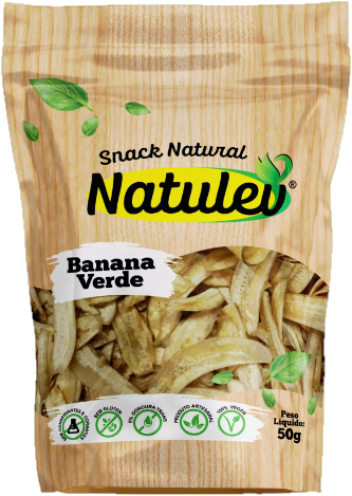 SNACK NATULEV 50G BANANA VERDE