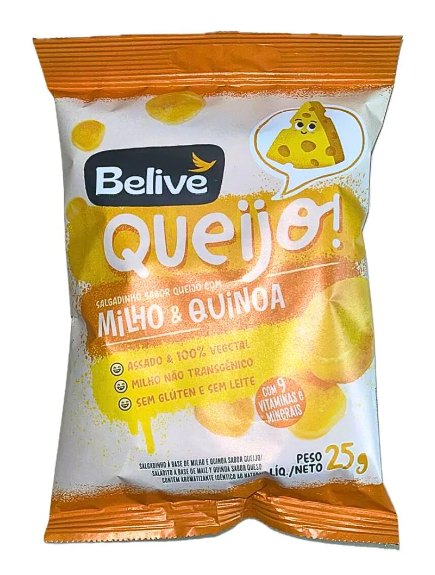SNACKS BELIVE 25G QUEIJO