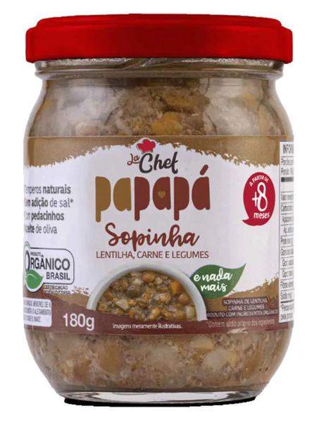 SOPINHA PAPAPA 180G LENTILHACARNELEGUMES