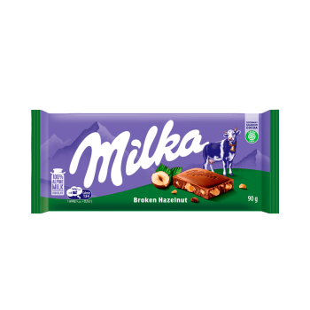 CHOC MILKA 90G HAZELNUT