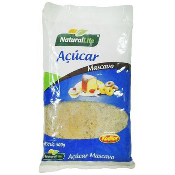 ACUCAR MASCAVO NATURAL LIFE 500G