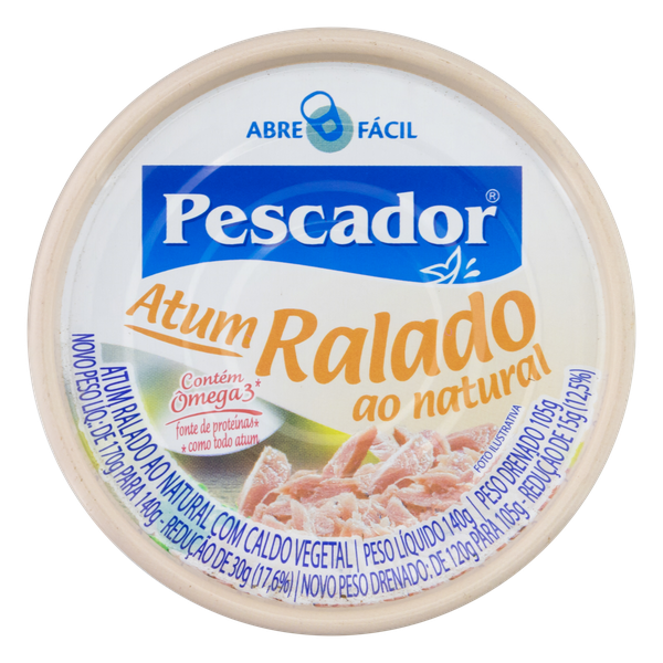 ATUM PESCADOR 140G RALADO NATURAL