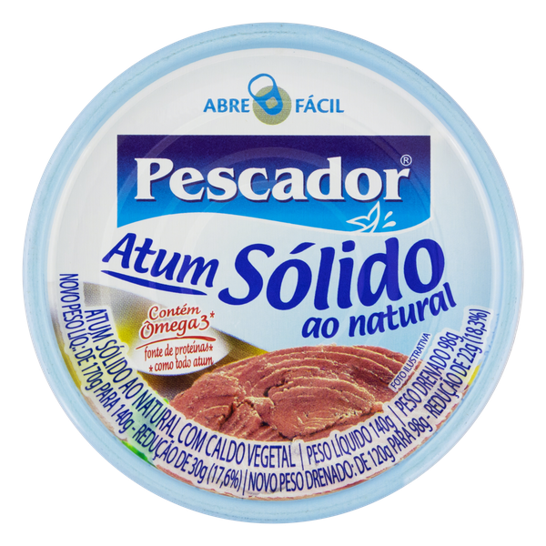 ATUM PESCADOR 140G SOLIDO NATURAL