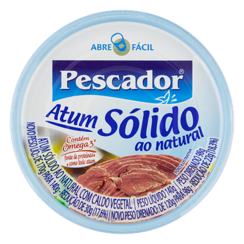 ATUM PESCADOR 140G SOLIDO NATURAL
