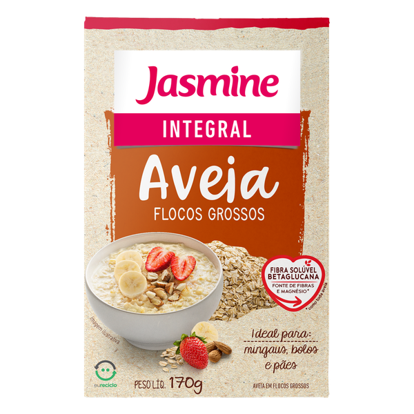 AVEIA FLOCOS GROSSOS INTEG 170G JASMINE