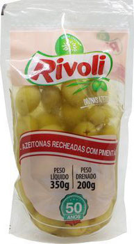 AZEITONA VERDE RIVOLI 200G C PIMENTAO