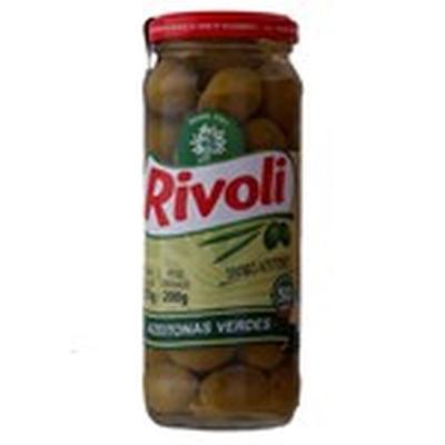AZEITONA VERDE RIVOLI 200G VIDRO C/ CARO