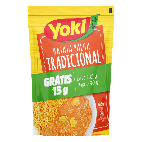BATATA PALHA YOKI LEVE 105G PAGUE 90G