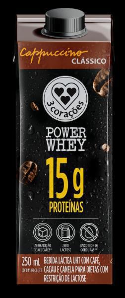 BEB 3CORACOES 250ML PWHEY CAPP CLASSICO
