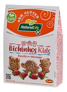 BISC KODILAR VEGANO 80G MORANGO Z/G