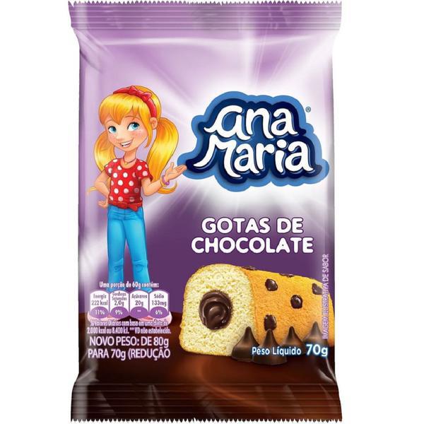 BOLO ANA MARIA 70G GOTAS CHOCO