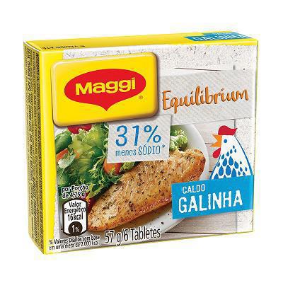 CALDO MAGGI 57GR GALINHA MENOS SODIO