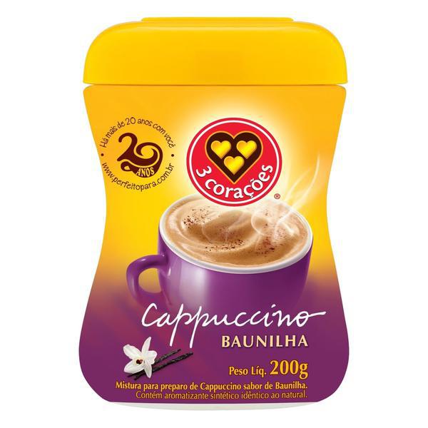 CAPPUCINO 3 CORACOES 200G BAUNILH
