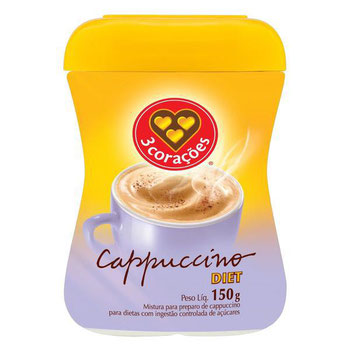 CAPPUCINO 3 CORACOES 200G BAUNILHA