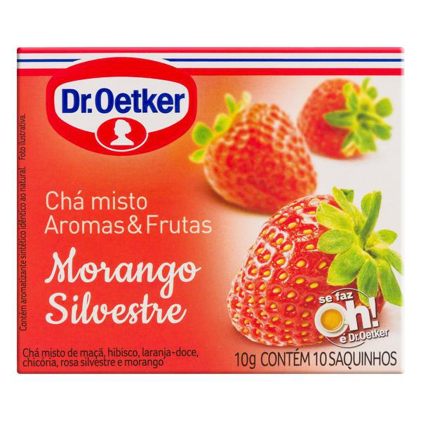 CHA DR.OETKER SAQ.10GR-MORANGO SILVESTRE