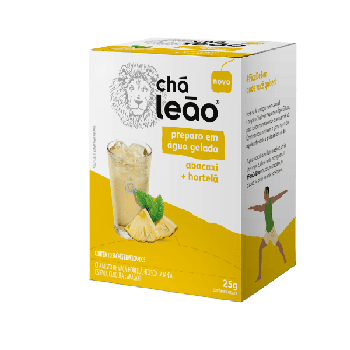 CHA LEAO GELADO 25G ABACAXI C/ HORTELA